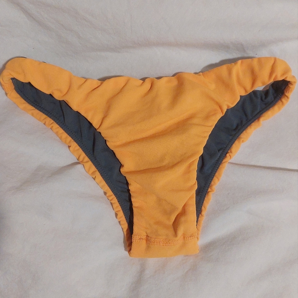 Jolyn Clothing Orange and Gray Bikini Bottom
